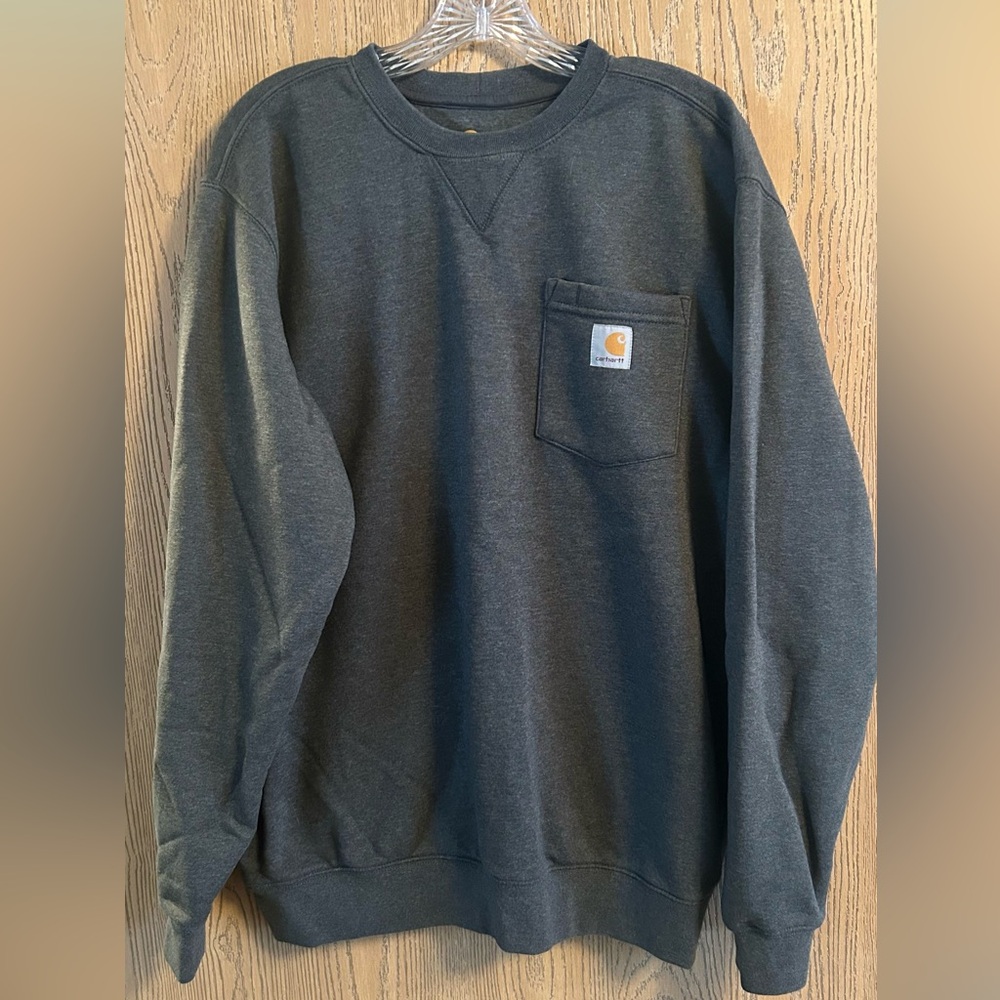 Carhartt Men's Charcoal Crewneck Sweater